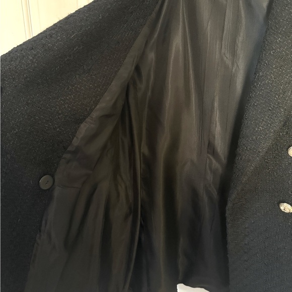 Zara Double Breasted Textured Weave Blazer Jacket - Picture 5 of 8